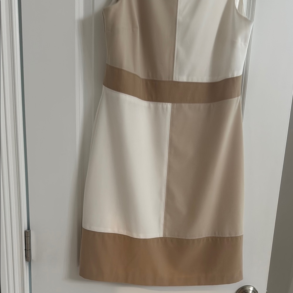 Elegant Color Block Sleeveless Dress - Picture 5 of 6